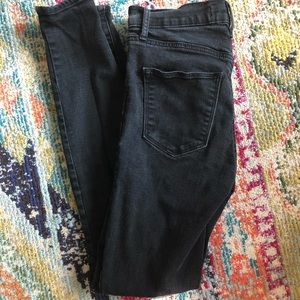 Gap true skinny super high rise black pants